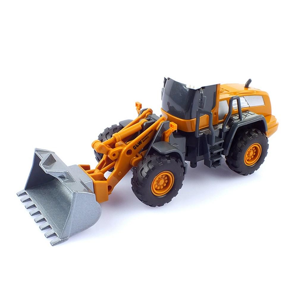 Реплика 1:Желтый трактор в масштабе 55, литая модель тяжелой техники SXT110877YE