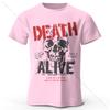 Unisexs Death or Alive Printed TShirt 100 Cotton Oversized Street Graphic Tees for Unisex Unisex Summer Tops