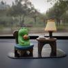 Cherry Ray Afternoon Tea Frog Office Vehicle Accessory Figure [1093], Solo Frog, 1 piece,Korean Car Acc