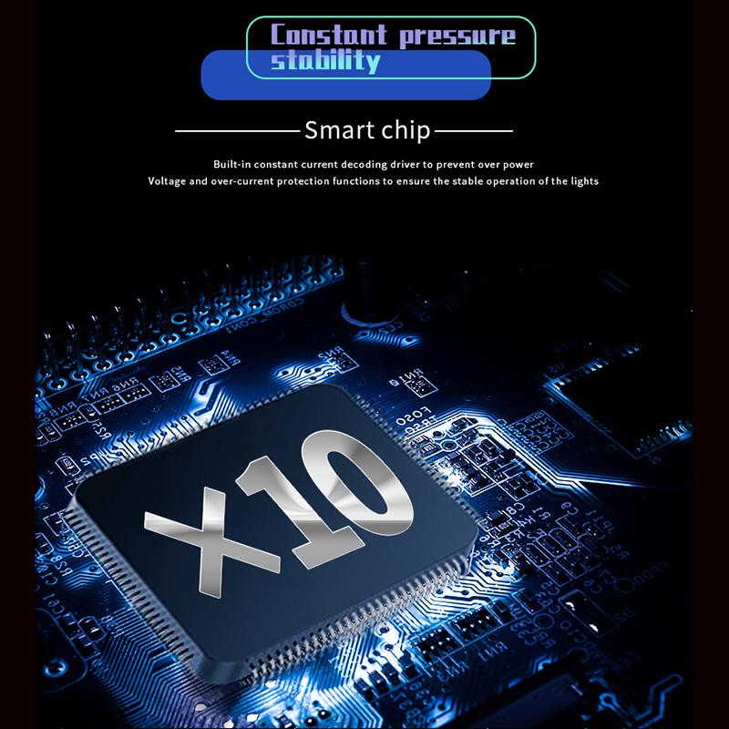 2 шт., автомобильная светодиодная лампа H7, 10-сторонняя светодиодная лампа COB, 120 Вт, 24000LM, H4 H1 H3 H8 H11 9005 9006, автомобильная противотуманная фара Canbus 6000K, 12 В.