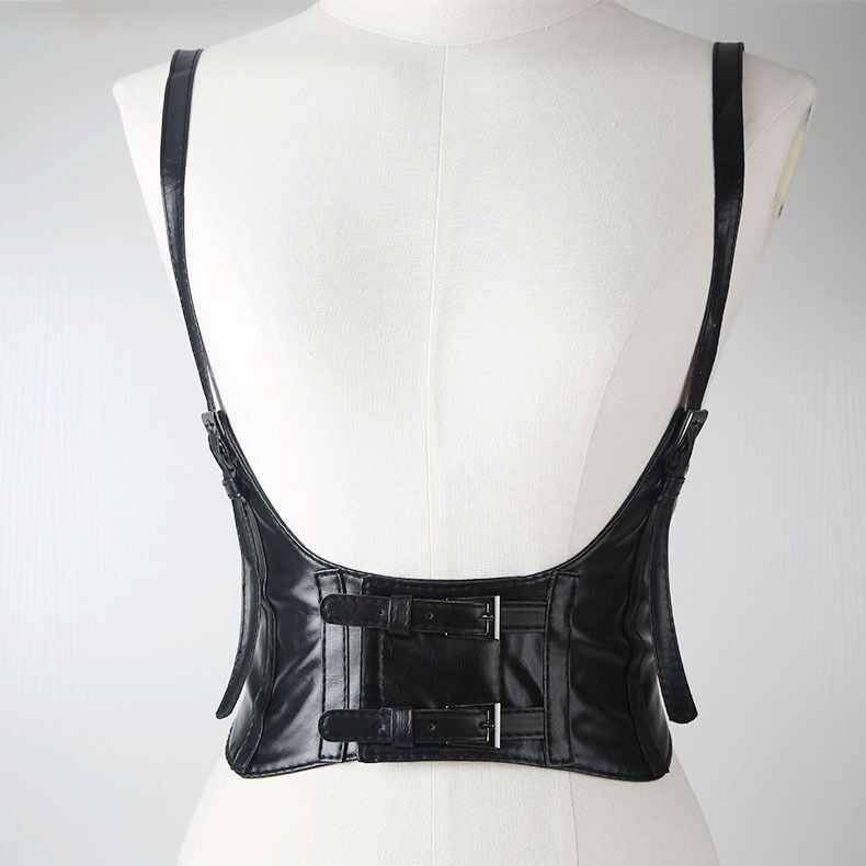 Punk Style Women Belt PU Elastic Corset Belt Fashion Wide Waist Belt Ladies Clothing Female