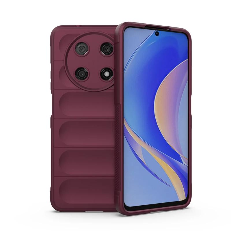 Чехол для Huawei Nova Y90 Y61 Y70 Plus 4g задняя крышка чехол противоударный бронированный телефон чехлы жидкий силикон анти-падение Funda Coque