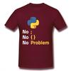 Футболка с дизайном на тему языка программирования Python для программиста Homme Футболка с круглым вырезом Camiseta
