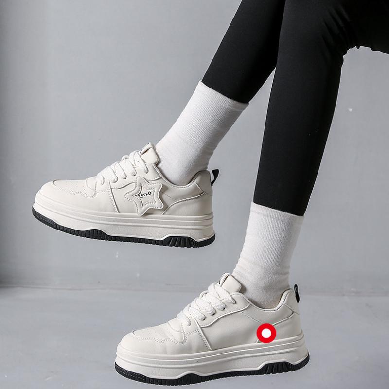 Белые туфли на толстой подошве, универсальная нишевая обувь, спортивные и повседневные кроссовки