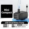 Тихий маленький погружной USB-насос 5 В для аквариумов с эффективным донным всасыванием для удаления осадка, обеспечивающий тихую работу