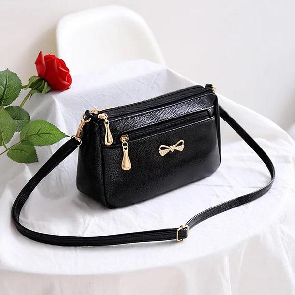 Женская однотонная сумка на одно плечо, мягкая кожаная сумка-мессенджер, офисные женские легкие сумки для покупок