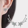 Цирконий пентаграмма персонализированные длинные маленькие свежие серьги женская мода элегантные вечерние серьги подарки для подруг