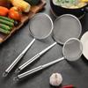 304 Stainless Steel Large Skimmer Fine Mesh Filter Spoon Colander Multifunction Flour Sieve Kitchen Gadgets