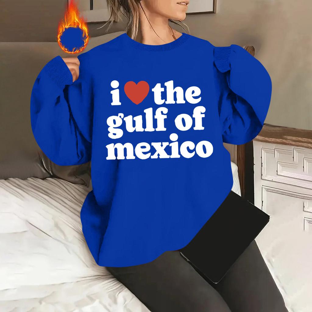 Унисекс офсетный принт круглый вырез свободный свитшот с длинными рукавами