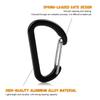 Маленький карабиновый зажим, легкий D-образный крючок из легкого алюминиевого сплава для брелоков для рюкзаков Outdoo