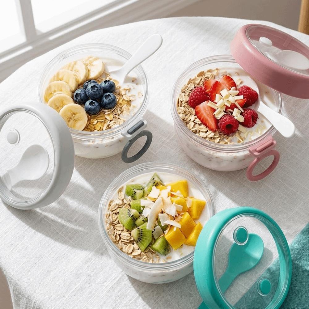 Leak Proof Salad Cup Food Grade Yogurt Jar Multi Purpose Sealed Cup  Travel Use