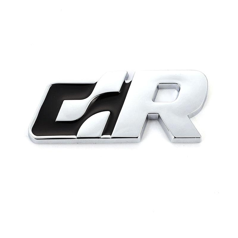 RUNTB1 Наклейка-эмблема на решетку переднего капота автомобиля Значок на решетку для Volkswagen R Racing VW Sagitar Passat Golf Tiguan Touareg CC GR SR