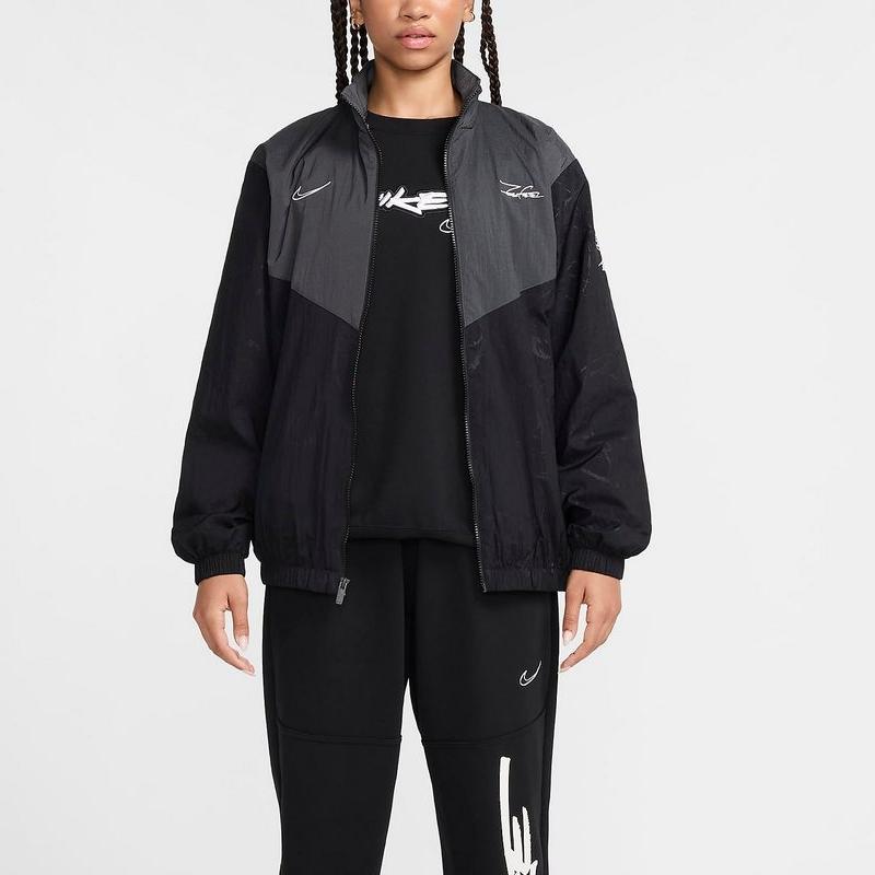 Nike X Futura Женская куртка-ветровка Breaking (Азия) Черный/Антрацитовый Унисекс Уличная одежда HF6069010