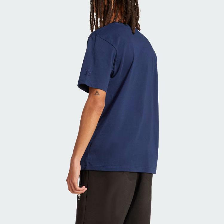 Adidas Training Supply Short Sleeve Tee Night Indigo Men Streetwear IS0233