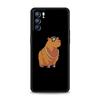 Cute Cartoon Capybara Case For Oppo Find X6 Pro X5 A54 A53 A52 A9 2020 A15 A95 A17 A16 A76 A74 A57 Reno7 Reno6 Pro Plus 5G Cover