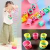 12/24/36pcs Rainbow Magic Springs Circle Toys Gradient Color Fingertip Coils Funny Kid Toy Halloween Party Favors Christmas Gift