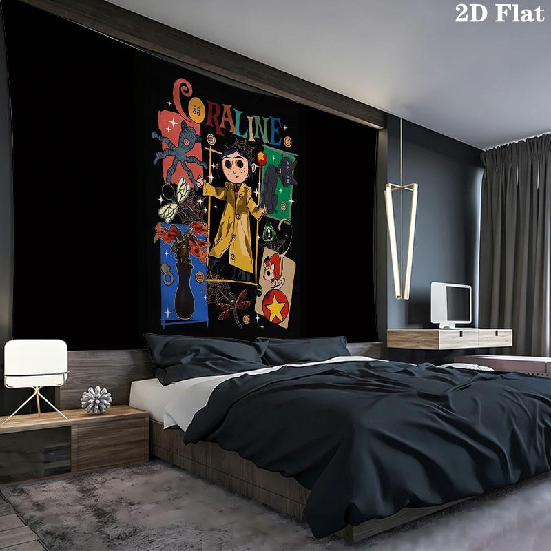 C. Jones Wall tapestry, aesthetic printed fabric blanket, suitable for bedroom, living room, and home decor.
