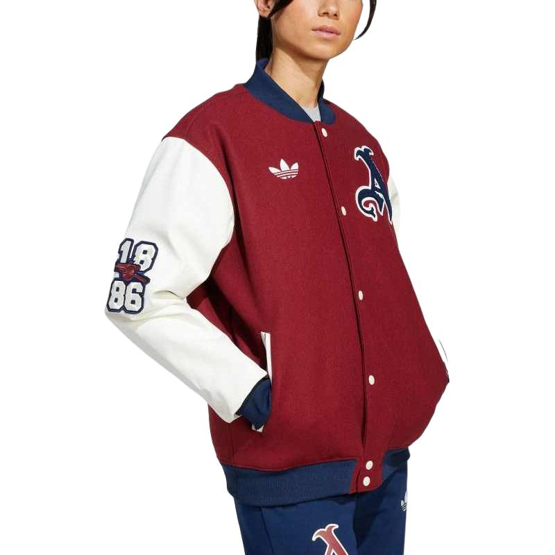 Adidas Оригиналы Футбол Спорт Серия Узор из букв Теплая Удобная Повседневная Хлопковая Куртка Мужская Куртка Элегантный-Фиолетовый JF0560