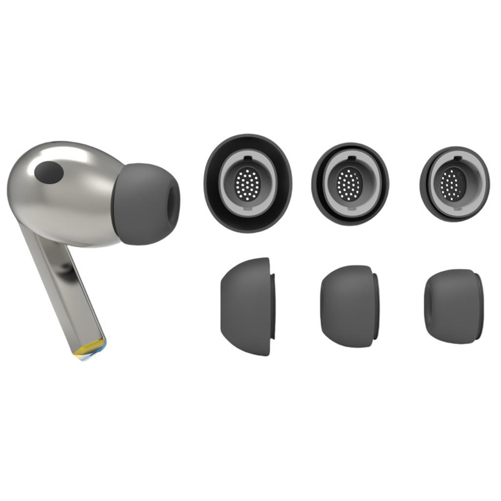 3pair Silicone Eartips Earplug for Galaxy Buds3 Pro Replacement Earbud Tips S/M/L Size Optimals Sound Isolation