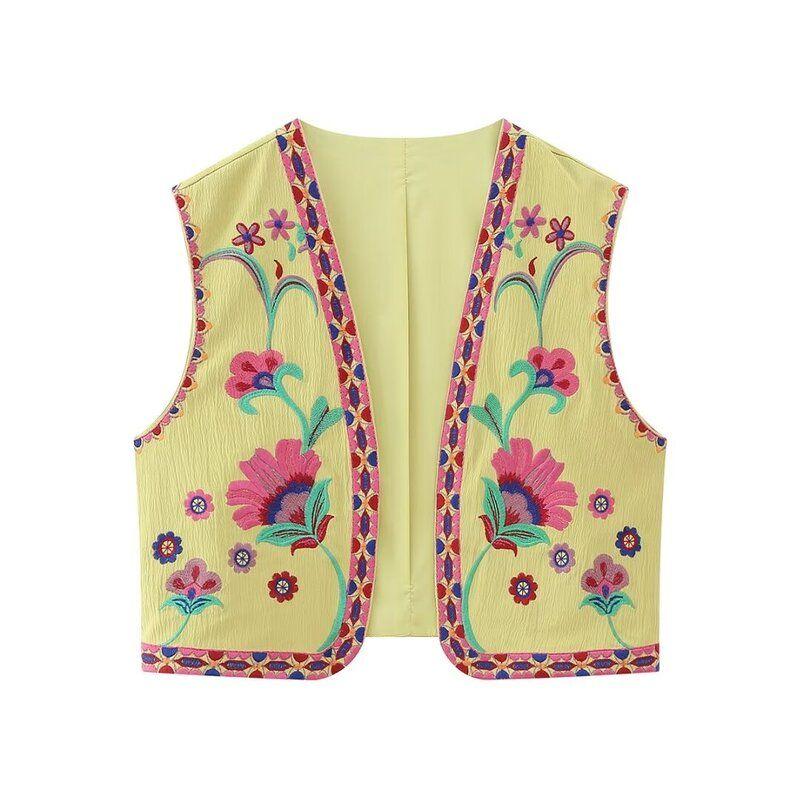Fashion Style 2023 Summer New Arrival Fashion Trendy Women's Clothing Easiest for Match Embroider Cardigan Vest 6895023 250