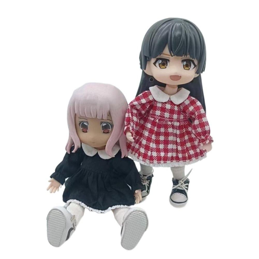 Lotus Leaf Sleeve Doll Clothes Casual Wear Obitsu11 Dresses Dolls Accessories OB11 Skirt 1/12 Bjd