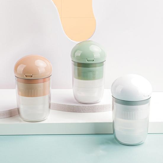 4-in-1 Pill Crusher Cutter with Stainless Steel Blade V-Shaped Splitter Drinking Cup Pill Grinder