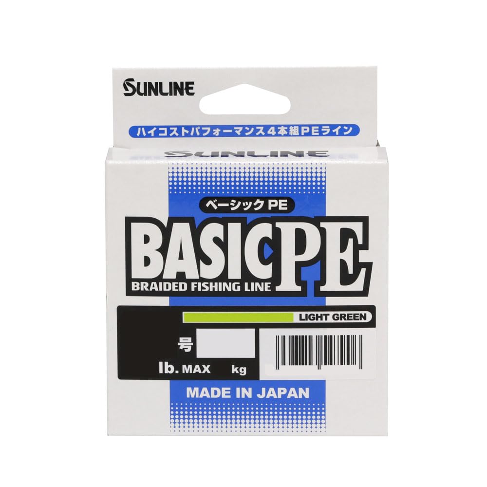 SUNLINE BASIC PE (Базовый ПЭ) Набор из 4 шт., 200 м, Светло-зеленый, Нет. 1 (16 фунтов)