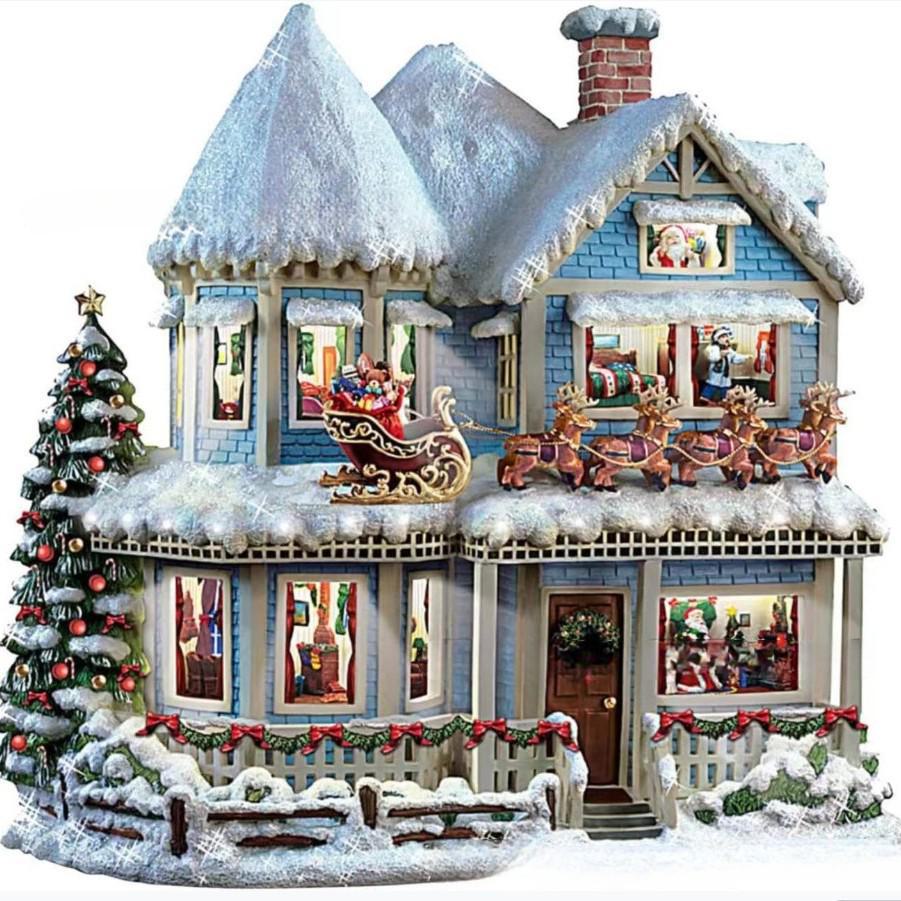 Санта-Клаус Акриловая подвеска на елку и украшение для автомобиля