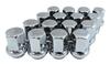 Колесные гайки TIPTOP, 16 штук, гальваническое покрытие (с воротником), 17HEX M12 x P1.25, высота 31 мм, коническое посадочное место N-22-16