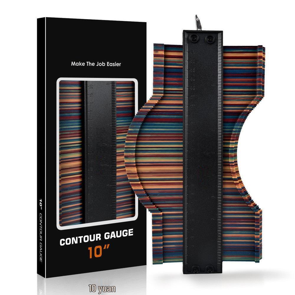 Блокируемый контурный шаблон: Неправильная дуговая линейка для деревообработки и измерений