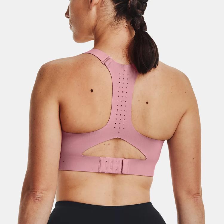 Under Armour Uplift Solid Minimalist High-Intensive Sports Bra Женское нижнее белье Essence-Pink 1376866-697
