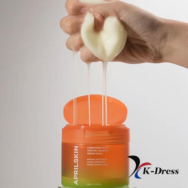 Aprilskin Подушечки с мгновенно успокаивающей сывороткой Carrotene Ipmp™ (80 шт.)