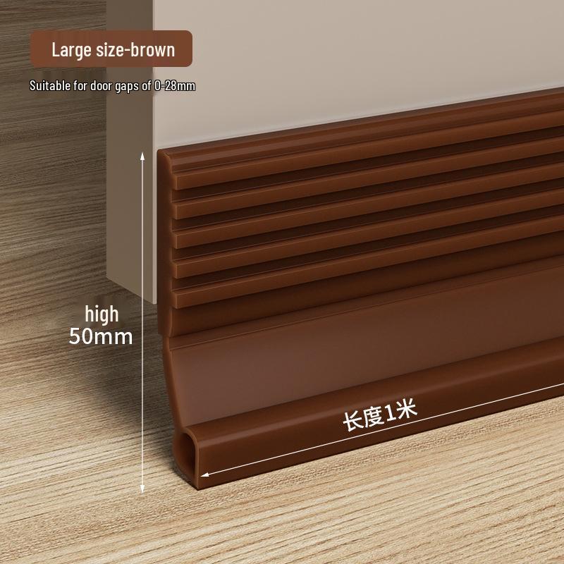 Самоклеящийся уплотнитель для низа двери: Звукоизоляционный, Ветрозащитный, Водонепроницаемый, Защита от тараканов и Противовзломный барьер