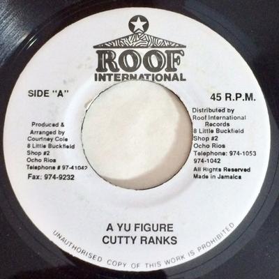 7-дюймовая пластинка CUTTY RANKS - A Yu Figure none Roof Internatio Ямайка Регги, Ска и Даб Б/у
