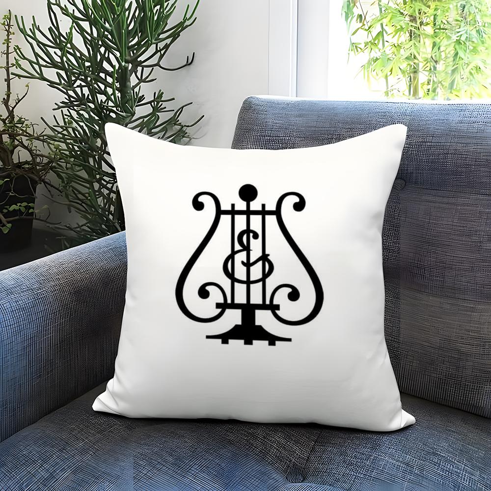 brand S-Steinway & S-Sons Cushion Cover Comfortable Reversible Pillow Cover Ideal for Car Sofa Bedroom & Beyond