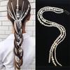 Korean Elegant Pearl Braided Hairpin for Women Modeling Tool Headband for Banquet Party Hair Ornaments Wedding Hair Jewelry
