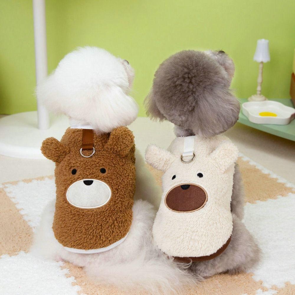 Sleeveless Winter Puppy Clothes Warm Dog Vest Dog Apparel Puppy Sweatshirt Outdoor Use