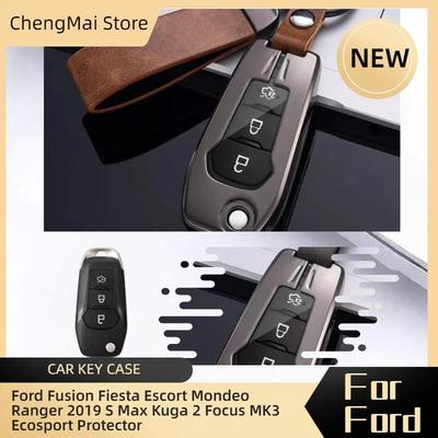 Чехол-сумка для 3-кнопочного ключа автомобиля для Ford Fusion Fiesta Escort Mondeo Ranger 2019 S Max Kuga 2 Focus MK3 Ecosport Защитник