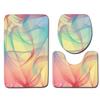 3D Color Bathroom Toilet Three-Piece Floor Mat Doormat Bathroom Carpet