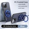 Luxury AG Matte Case For iPhone 17 Air 16 15 14 13 Pro Max 16Pro Magnetic PC Frosted 360 Degree Bracket Stand Protective Cover