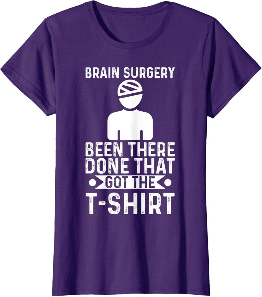 Brain Surgery Been There Done That Funny Recovery Ladies' Crewneck T-Shirt