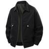 Men's Cotton Jacket Loose Collar Plus Size Casual Workwear Jacket Men's Top