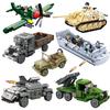 Военный Бронеавтомобиль Sdkfz Танк Стюарт Катюша Джип Панцер Вторая Мировая Война Армия США Солдат Модель Строительный Блок Кирпич Детский Подарок kid Игрушка