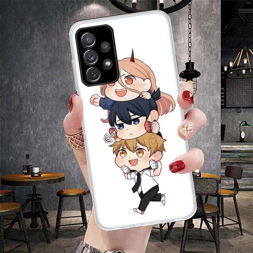 Милый Мягкий Чехол для Телефона C-Chainsaw Man Для Samsung Galaxy S22 S23 S24 S25 Edge S26 Ultra S20 FE S21 Plus + Fundas Coque Galaxy S20