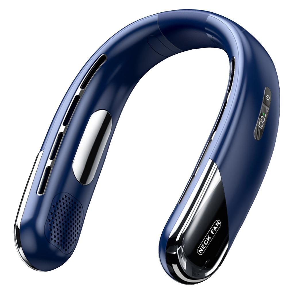 Cold Portable Rechargeable Personal Wearable, 3 Wind Speed, Neck Support, USB Bladeless Lightweight Fan For Hot Flashes, Trav