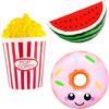 Slow Rising Squishies Toys Set Soft Kawaii Watermelon Donut French Fries Stress Relief Squeeze Toy For Boys Girls Party Favors