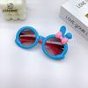 Детские солнцезащитные очки с рисунком, милые, очень милые, с бантом из кролика, детские очки для мальчиков и девочек, солнцезащитные очки Tide