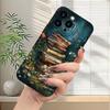 Чехол для мобильного телефона с узором в виде книги, подходит для iPhone 17 16 15 14 13 12 11 Pro/ Max /Plus, противоударная задняя крышка