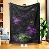 1pc Nebula Fantasy Flannel Blanket | High-Definition Digital Print, All-Season, Skin-Friendly Soft 100% Polyester, Perfect Gift for Family and Friends