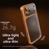 Luxury Plating Frosted Translucent Phone Case For iPhone 17 16 15 14 13 12 Pro Max Air Original Color Glass Lens Protection Matte Bumper Cover